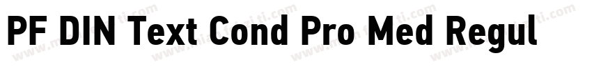 PF DIN Text Cond Pro Med Regular字体转换